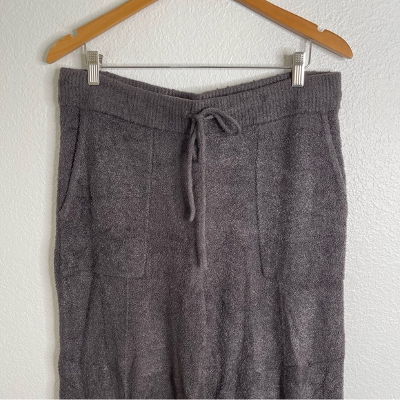 Barefoot Dreams CozyChic Lite Knit Gray Wide Leg Pants Size Large - Picture 2 of 4